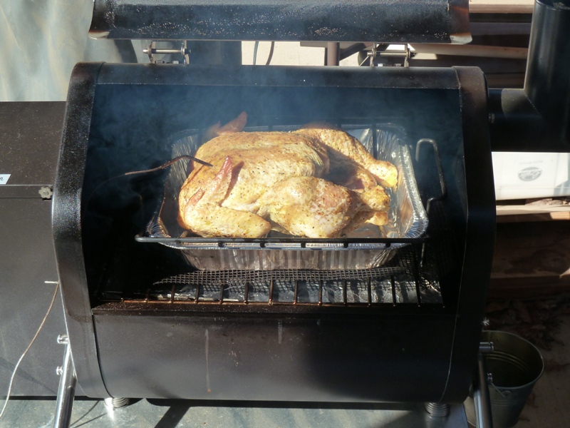 GMG Davy Crockett whole Smoked Chicken Smokin' Pete's BBQ