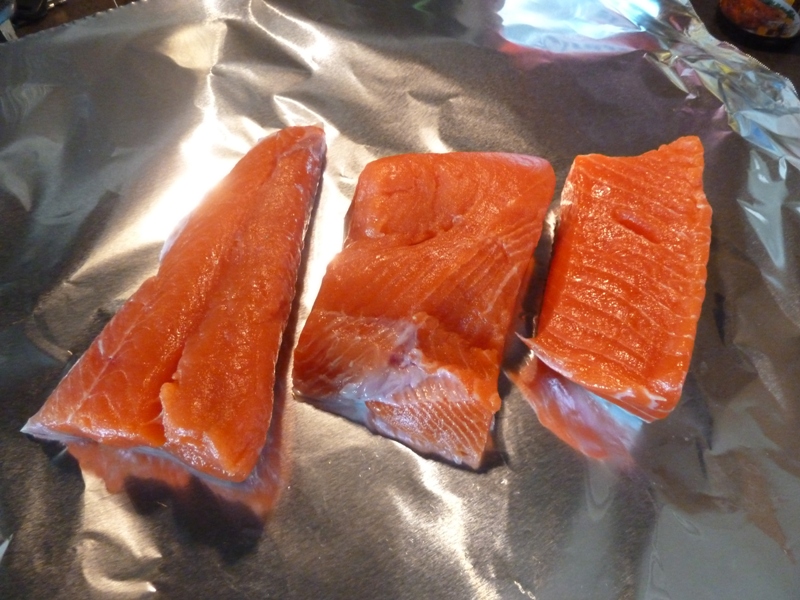 Fresh Chinook Salmon on a Wood Pellet Grill Smokin' Pete's BBQ