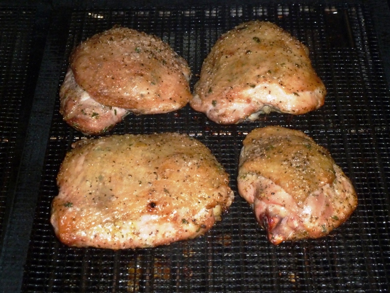 Roasted Chicken Thighs & Spaghetti Squash Smokin' Pete's BBQ