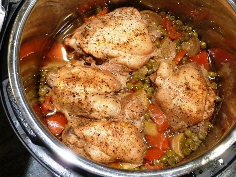Slow Cooker Chicken Thighs with Vegetables Smokin' Pete's BBQ