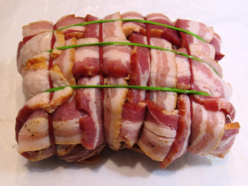 Bacon Wrapped Roasted Pork Loin - Smokin' Pete's BBQ