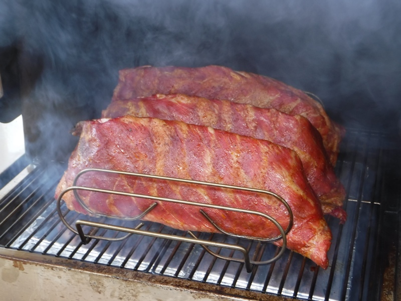 St Louis style Hickory smoked ribs Smokin' Pete's BBQ
