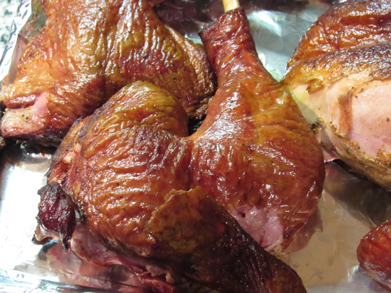 Spatchcock smoked 14 pound turkey smokin pete s bbq