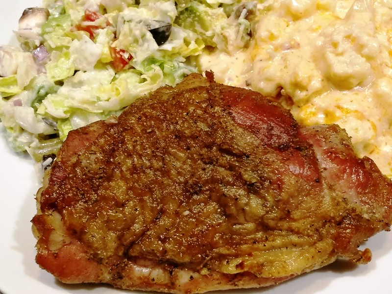 Smoked Turkey Thighs with Loaded Cauliflower Bake Smokin' Pete's BBQ