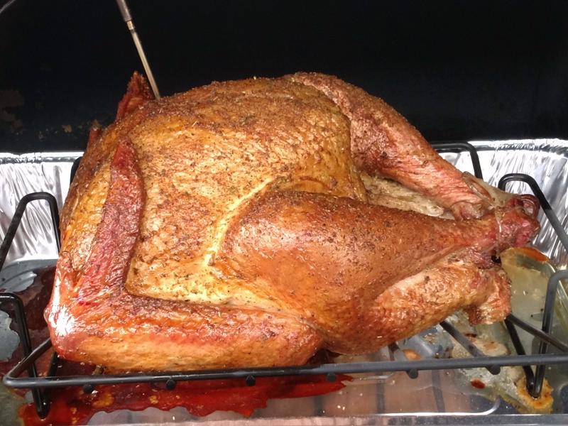 Apple Mash Smoked Turkey