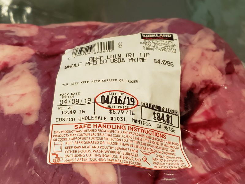 Whole Peeled USDA Prime Tri Tips Smokin' Pete's BBQ