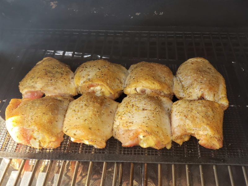 Smoked BoneIn Chicken thighs Smokin' Pete's BBQ