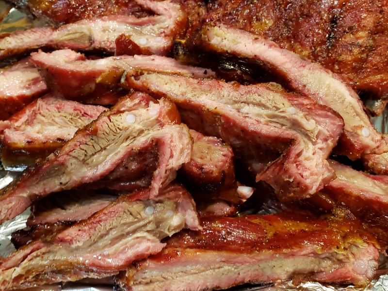 Smoked Black Cherry St Louis Ribs